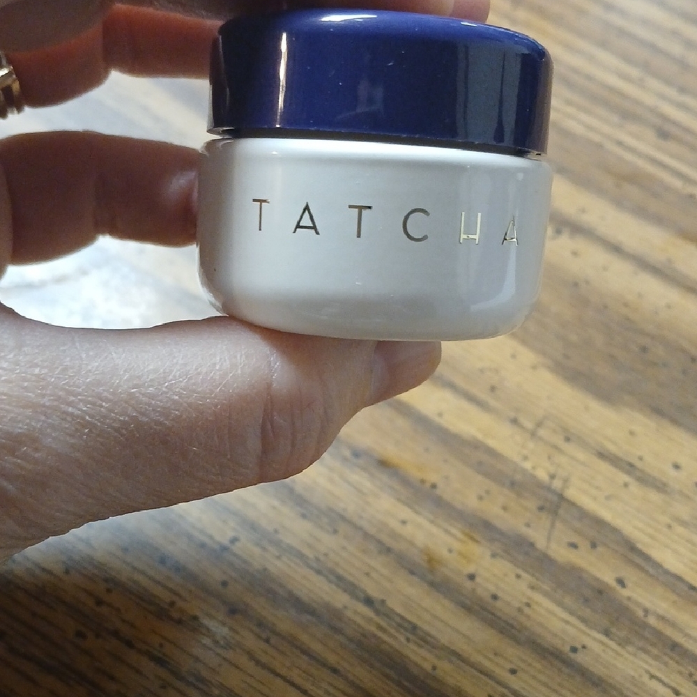 Tatcha Skincare Jar with Navy Lid